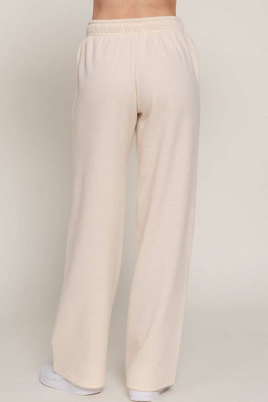 Straight Leg Inner Fleece Jogger Pants - - MaeSor Boutique
