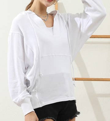 Lightweight Pullover Hoodie Sweatshirt - - MaeSor Boutique