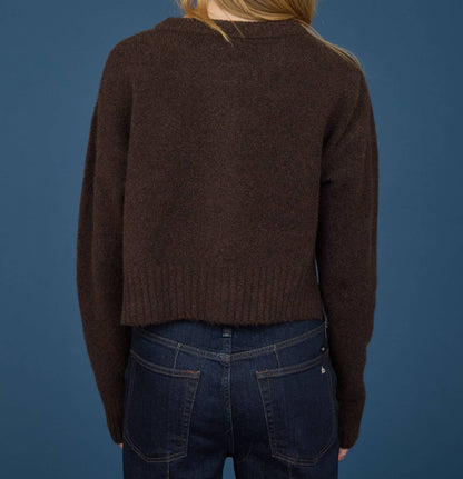 FUZZY KNIT BUTTON DOWN SIDE SPLIT KNIT CARDIGAN