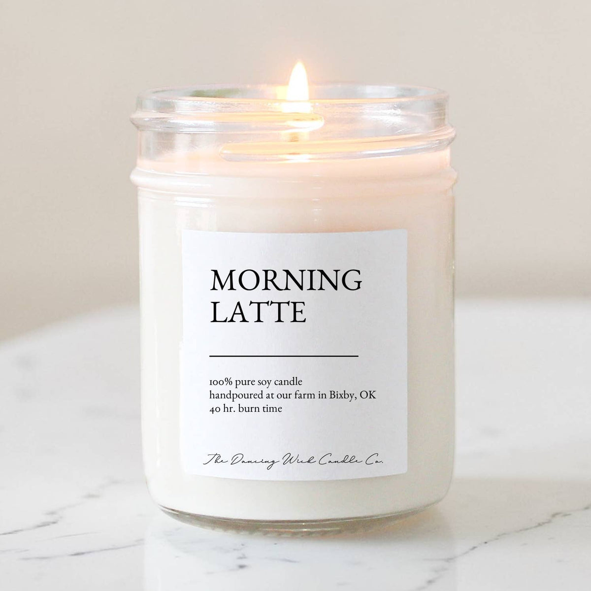 Morning Latte Soy Candle | Sweet Caramel & Creamy Coffee - - MaeSor Boutique