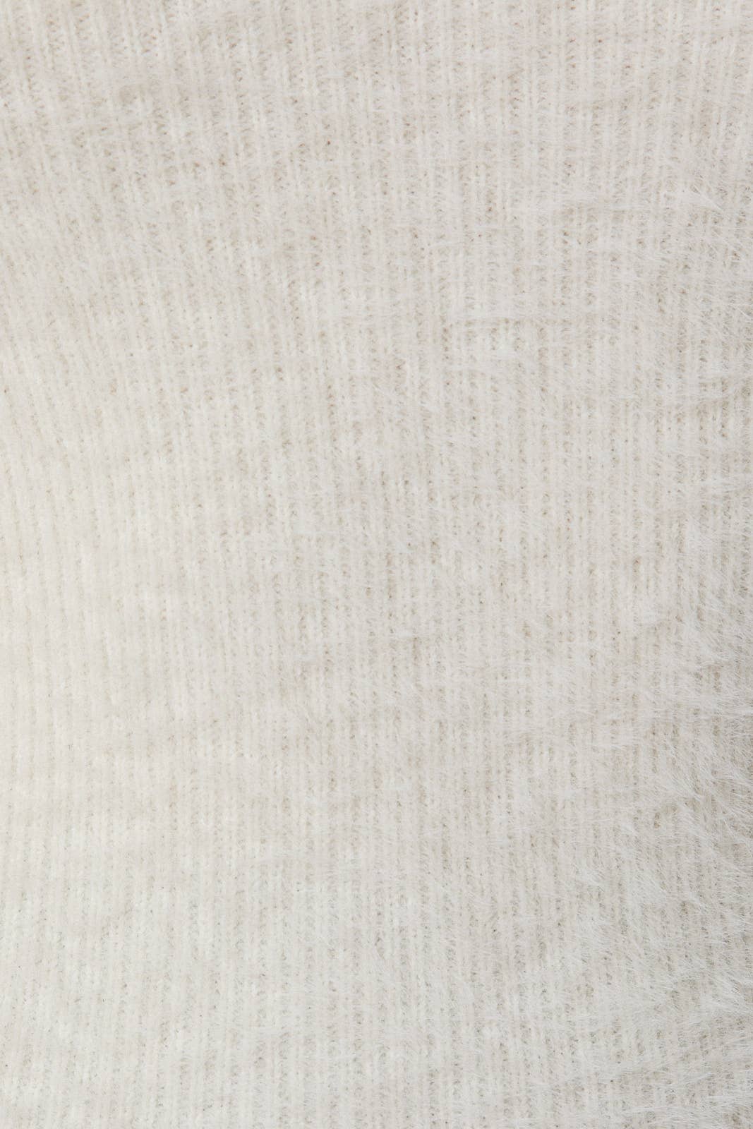 Off Shoulder Long Sleeve Twister Detail Fuzzy Sweater Top - - MaeSor Boutique