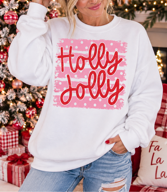 Merry Little Moment Holly Jolly Christmas Graphic Tee - - MaeSor Boutique