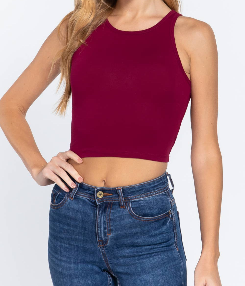HALTER NECK CROP TOP