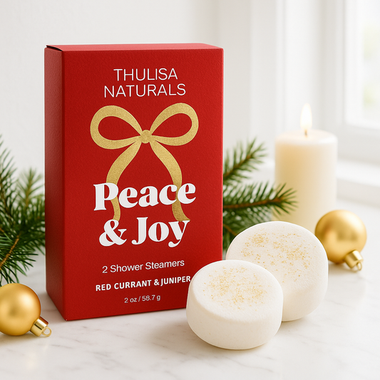 Christmas Red Currant and Juniper Shower Steamers Gift Set - - MaeSor Boutique