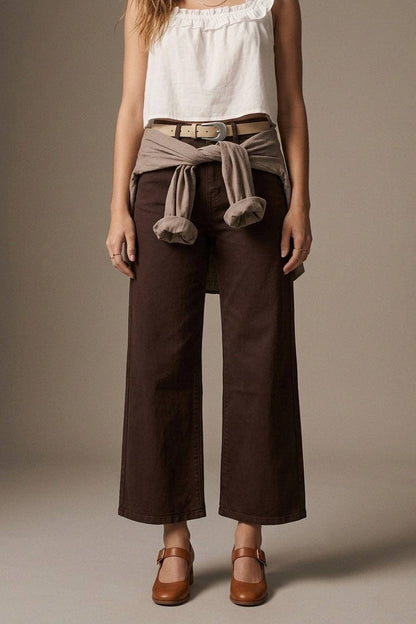 Chocolate Hour Trouser - BROWN - MaeSor Boutique