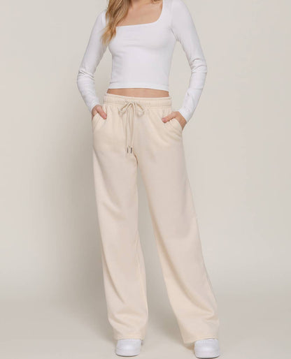 STRAIGHT LEG INNER FLEECE JOGGER PANTS