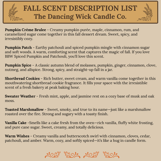 Fall Amber Jar Soy Candle - Choose Your Scent - - MaeSor Boutique