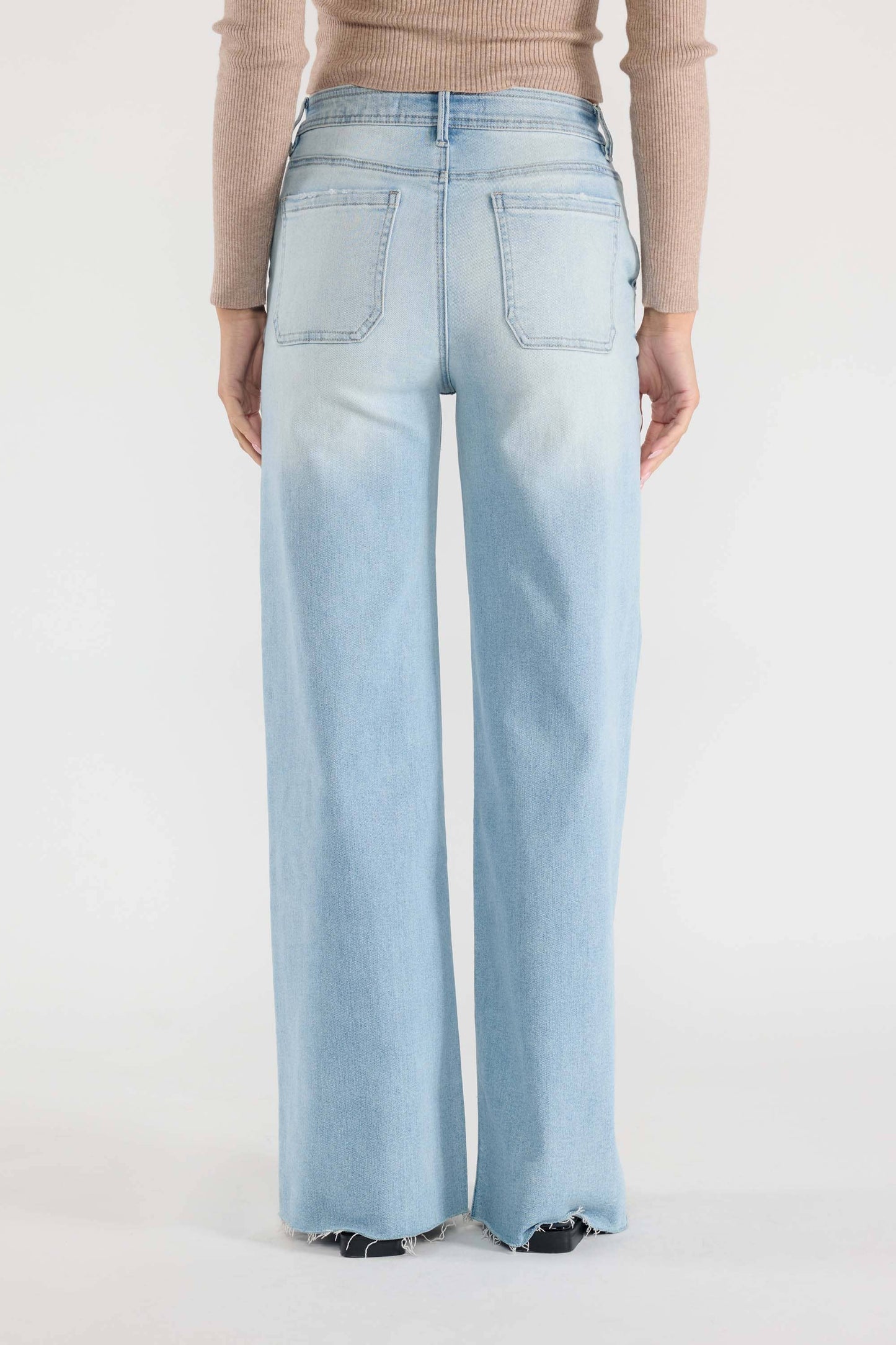 RELAXED WIDE JEANS WAIST STRING