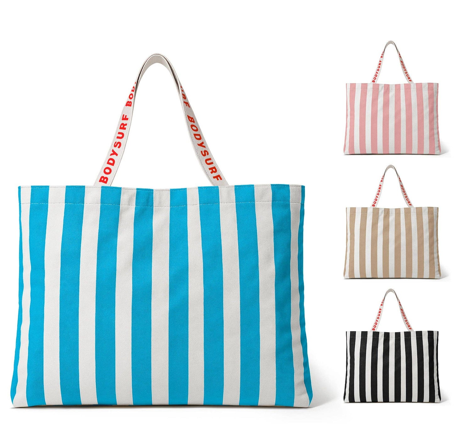 Cotton Canvas Tote Bag - Electric Blue - MaeSor Boutique