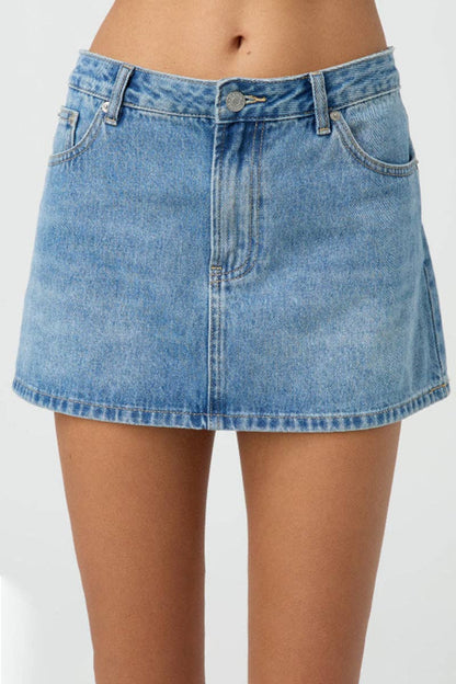CLASSIC DENIM MINI SKIRT