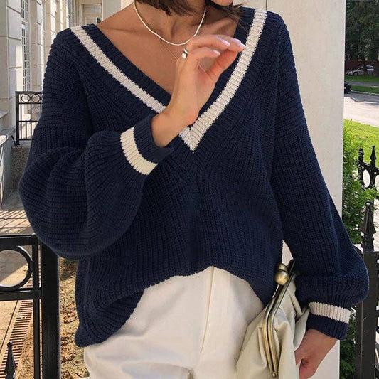 V-NECK LONG SLEEVE SWEATER