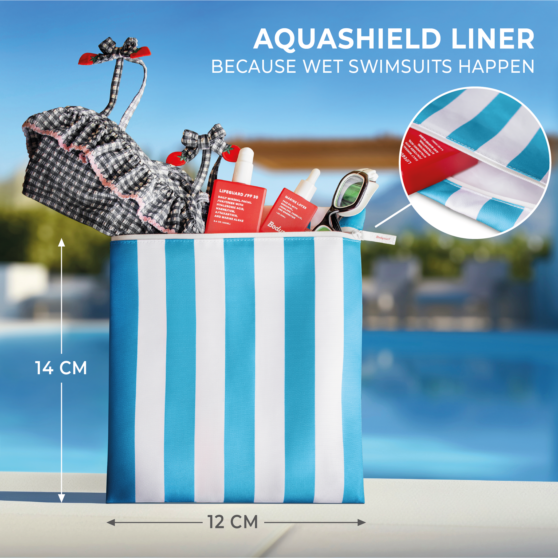 High Tide Wet Bag (Striped) - - MaeSor Boutique