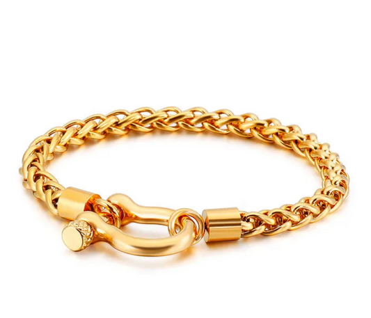 STAINLESS STEEL HORSESHOE UNISEX BRACELET