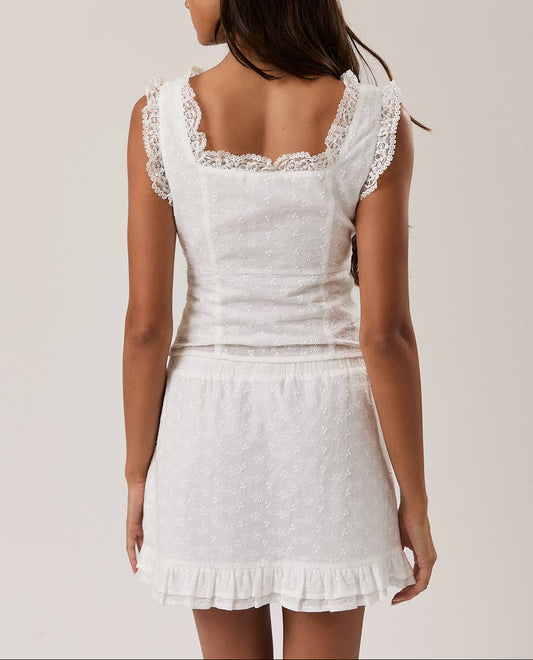 Sweet Muse Ruffled Square Neck Top - - MaeSor Boutique