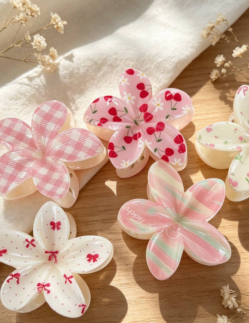 Ladies Flower Shape Mini Hair Claw Clip - - MaeSor Boutique