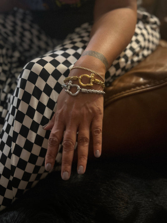 STAINLESS STEEL HORSESHOE UNISEX BRACELET