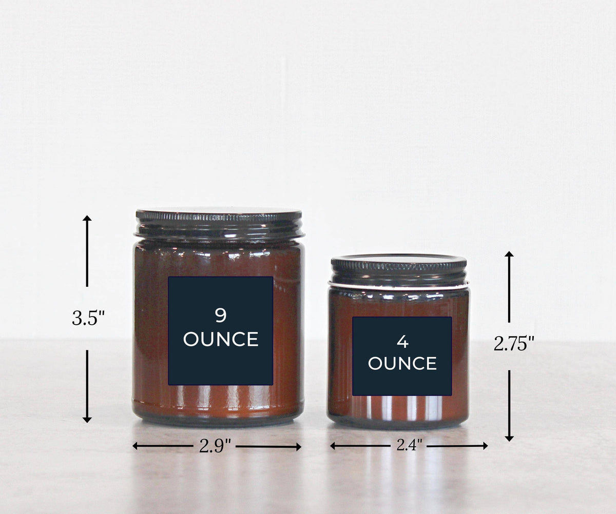 Pumpkin Kisses Fall Soy Candle | 4 & 9 oz Amber Jar - - MaeSor Boutique