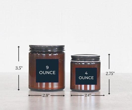 Pumpkin Kisses Fall Soy Candle | 4 & 9 oz Amber Jar - - MaeSor Boutique