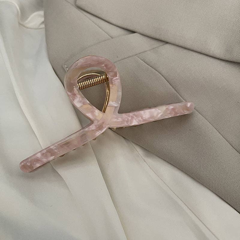 Large Cross Simple Metal Hair Claws