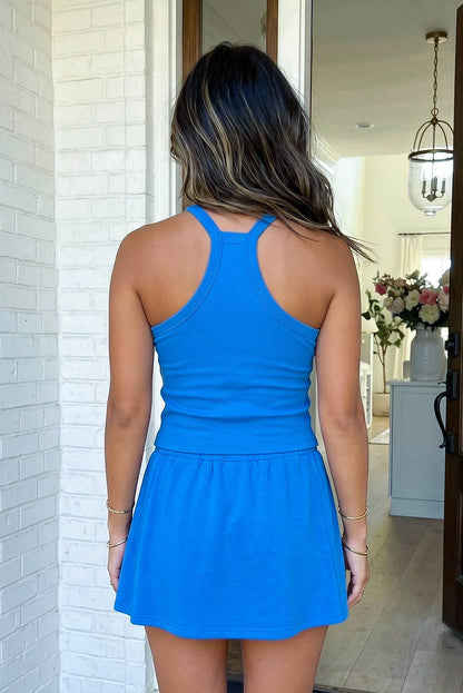 Slim Tank Top & Mini Skort - - MaeSor Boutique