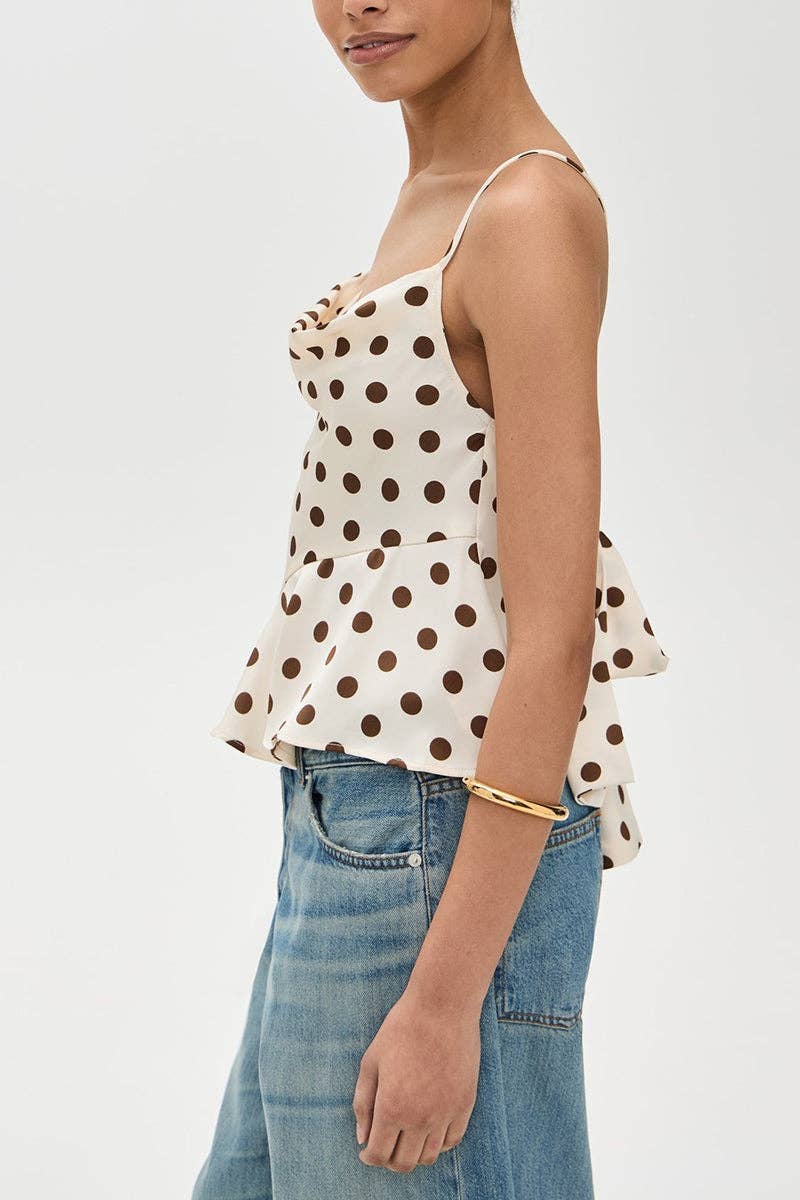 POLKA DOT CAMI TOP