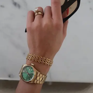 18K Gold Plated Panther Chain Bracelet